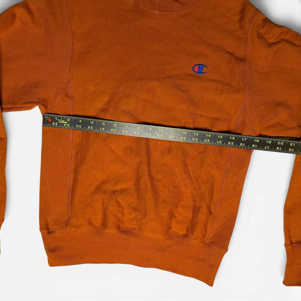 Champion Reverse Weave Sweatshirt Orange XS Small Logo - Picture 3 of 4